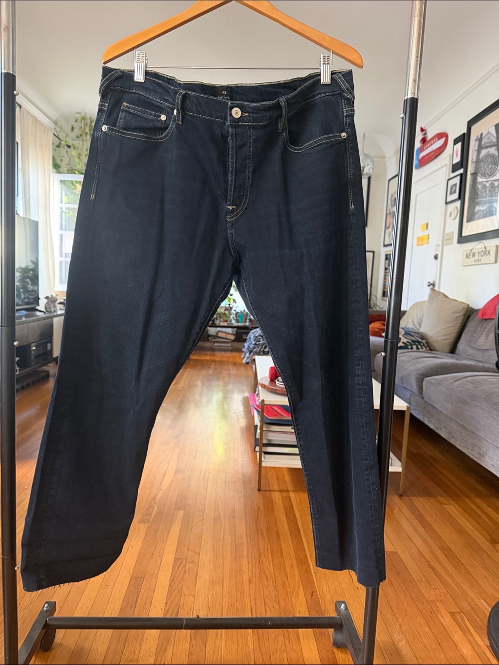 Paul Smith Men's standard Fit Dark Navy Jeans